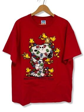 Vintage Peanuts Snoopy Christmas T-Shirt